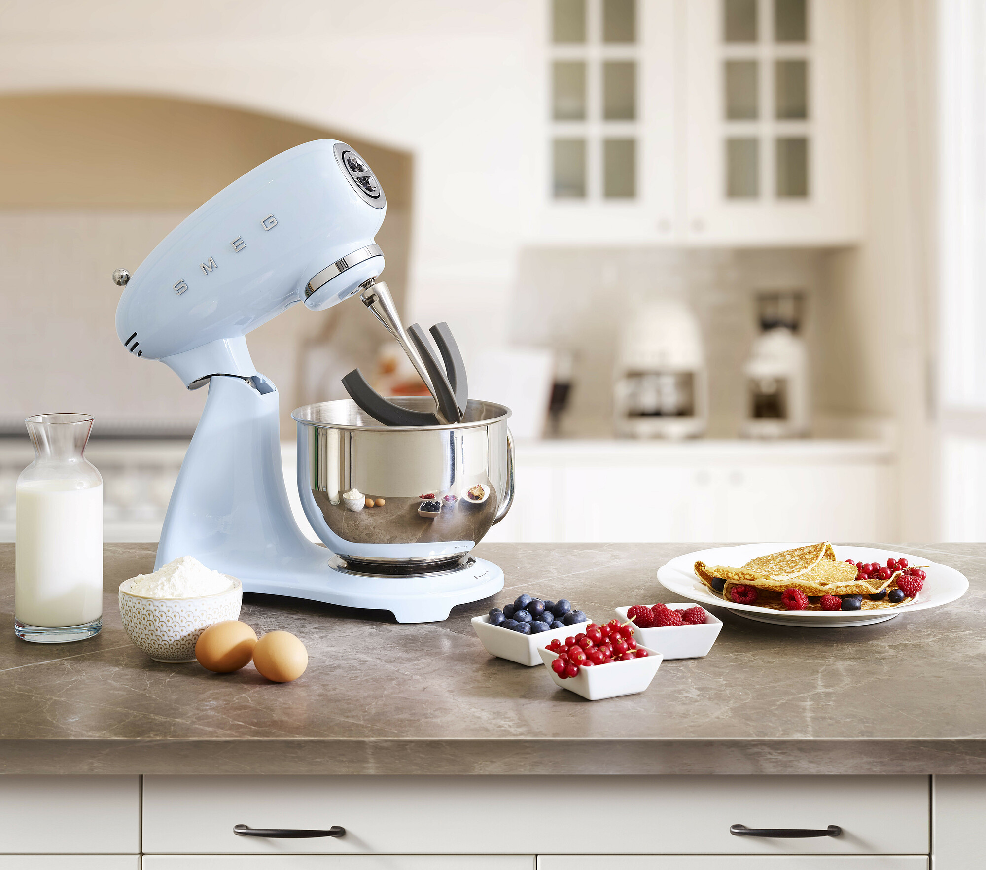 Smeg Køkkenmaskine SMF03PGEU/Blå - Billede 4