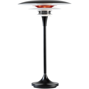 Diablo Bordlampe D300 Matsort/blankrød