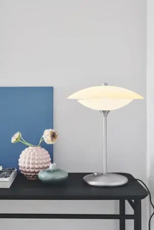 Baroni Bord Ø30 - Opal/Børstet Stål